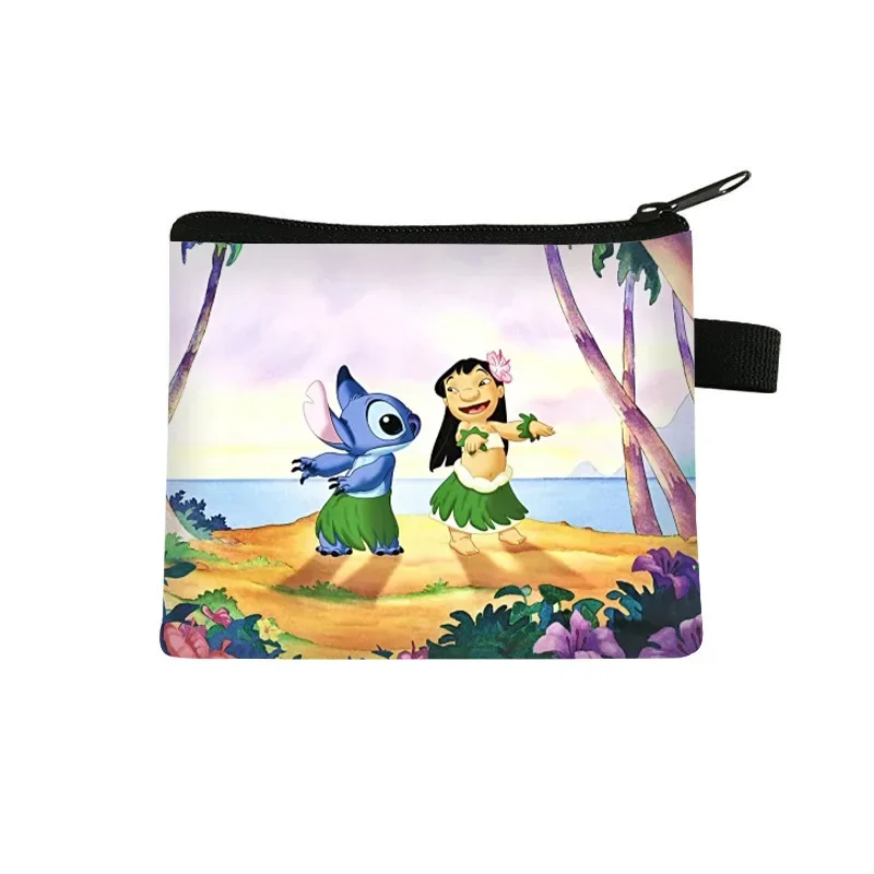 Disney Stitch Wallet Kawaii Lilo Stitch Coin Purse Cartoon Children Port... - $1.60