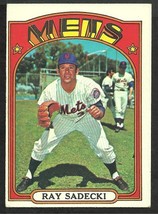 New York Mets Ray Sadecki 1972 Topps Baseball Card #563  - £1.00 GBP