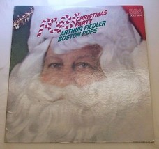 Vintage&quot;Pops Christmas Party&quot;Arthur Fiedler Boston Pops 12&quot;Vinyl Lp Records Old - £5.70 GBP