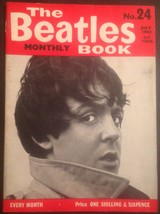 The Beatles Monthly Magazine Book July 1965 No 24 Original - $16.00