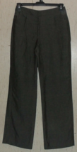 New Womens Chico&#39;s Gray Linen Blend Dress Pants Size 1 (8) - £25.71 GBP