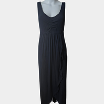 Soma XL Black Hi-Low Soft Jersey Faux Wrap Maxi Dress - £25.19 GBP