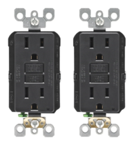 Leviton GFNT1-0KE Smartlockpro 15A 125 V Duplex Black GFCI Outlet 5-15R ... - $658.39 MXN