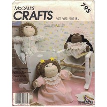 McCall&#39;s 795 2242 Sleepwear Nightgowns for 16 &amp; 18 Inch Soft Dolls Pattern Uncut - £10.17 GBP