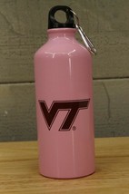 NOS Pink Metal Reuseable Promo VT Water Bottle Virginia Tech 8.5&quot; Tall - £11.67 GBP