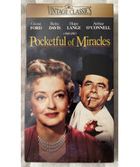 Pocketful Of Miracles VHS Bette Davis Gleen Ford Hope Lange Brand New Se... - £7.99 GBP