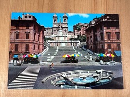 Vintage Postcard, Rome, Italy, Spanish Steps, Spain&#39;s Square, Trinita dei Monti - £3.79 GBP