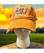 Vtg Authentic Aeropostale Orange Aero 1987 NY-CA Distressed Fitted Hat S... - $18.58