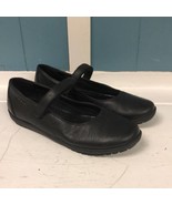 GEOX Respira LEATHER BALLERINA Mary Jane FLATS Girls size 1 (32) black - $1,149.79 MXN