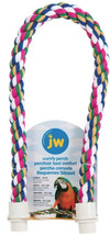 JW Pet Flexible Multi-Color Comfy Rope Perch 36&quot; Long for Birds Large - 1 count  - £30.40 GBP