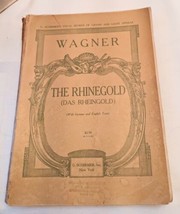 The Rhinegold Wagner, Shirmer,Classical Sheet Music Songbook, German And English - £7.84 GBP