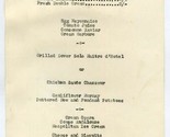 Castle Hotel Conway Restaurant  Menu 1950&#39;s Wales Trust House Hotel  Eng... - $24.73