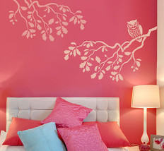 Stencil Wise Owl MED, DIY Reusable wall stencils better than decals - £31.30 GBP