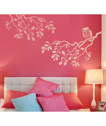 Stencil Wise Owl MED, DIY Reusable wall stencils better than decals - £31.02 GBP