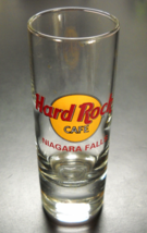 Hard Rock Cafe Niagara Falls Shot Glass Tall Style Colorful Logo with Red Print - £6.16 GBP