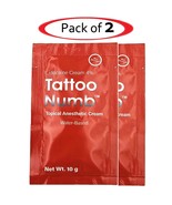 2 x 10g TattooNumb® Lidocaine Numbing Cream Pain Relief Anesthetic Skin ... - $279.92 MXN