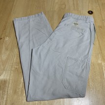 Columbia ROC Mens 32x34 Stone Flat Front Cotton Canvas Hiking Pants - $350.68 MXN