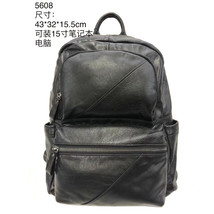 Genuine Leather Men&#39;s Backpack 15 Inch Bag Tablet Backpack Cowhide Sport... - £94.30 GBP