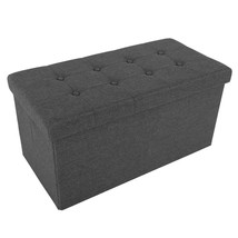 STORAGE OTTOMAN BENCH TRUNK END OF BED FURNITURE WITH STORAGE SEAT MODER... - $49.99