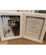 White Lace and Promises Russ  Porcelain Double Invitation Frame Holds 2 ... - £28.36 GBP