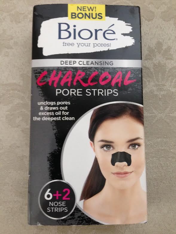Biore New! Deep Cleansing Charcoal Pore Strips 8 Nose Strips - $7.00