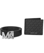 Michael Kors Men’s Logo Belt &amp; Billfold 3-in-1 Gift Set Reversible Belt ... - €77,01 EUR