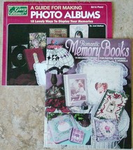 2 Instruction Booklets-32 Ideas for Gift Photo Albums Memory Books Journals - £9.43 GBP