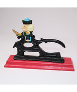 Vintage Cast Iron Nut Cracker On Wooden Platform With Original Paint And... - €8,30 EUR