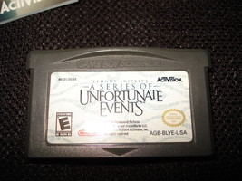 Nintendo Game Boy Advance A Series of Unfortunate Events Game with Instructions  - £4.70 GBP