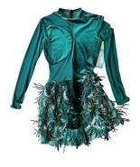 Double Platinum Skirted Leotard XS Green N7938 Forest Dance Gymnastics I... - $55.11 CAD