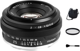 Ttartisan 25Mm F2 Aps-C Frame Large Aperture Manual Portrait Lens For Sony E, 5R - $82.99