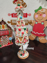CHRISTMAS Cupcakes and Cashmere Gumdrops Candy Gingerbread Tree Figurine... - $37.61
