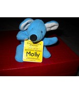 DanDee Itsy Bitsy Bean Bag Friends Molly the Blue Mouse 5&quot; - £13.54 GBP