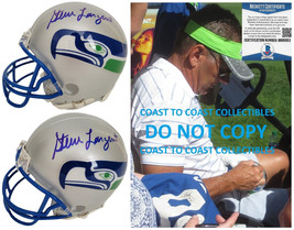 Steve Largent Signed Seattle Seahawks Mini Football Helmet Proof Beckett... - £155.26 GBP