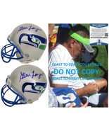 Steve Largent Signed Seattle Seahawks Mini Football Helmet Proof Beckett... - $197.99