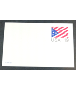 USA 19 CENTS POSTCARD Prepaid Postage 1991 Unposted Stamp US American Flag - €1,23 EUR