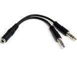 StarTech.com Headset Adapter, Microphone and Headphone Splitter - 3.5mm ... - £12.39 GBP