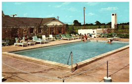 Manor Motel &amp; Pool Best Western Joliet Illinois IL Vintage Hotel Postcard - £6.93 GBP