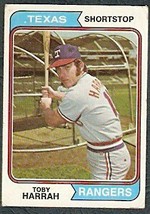 Texas Rangers Toby Harrah 1974 Topps Baseball Card #511 vg - £0.39 GBP