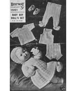 Vintage Knitting pattern for baby boy doll or reborn. Bestway 1561. PDF - £1.69 GBP