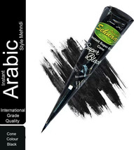 VIMAL s Sehnaaz Instant Super Black Henna Mehandi Cone Tattoo Ink (6 Pie... - £8.75 GBP