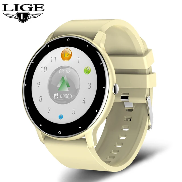 LIGE 2024 New Smart Watch Men Full Touch Screen  Fitness Watch IP67 Waterproof B - £109.57 GBP