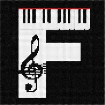 Pepita Needlepoint Canvas: Letter F Music, 7&quot; x 7&quot; - £39.05 GBP+