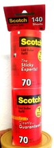 Scotch-Brite Lint Roller Refill Tears Cleanly Sticky experts  70 sheets ... - $8.86