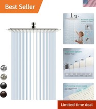 304 Stainless Steel 12-Inch Rain Shower Head - Easy Installation, Non-Cl... - $1,064.87 MXN