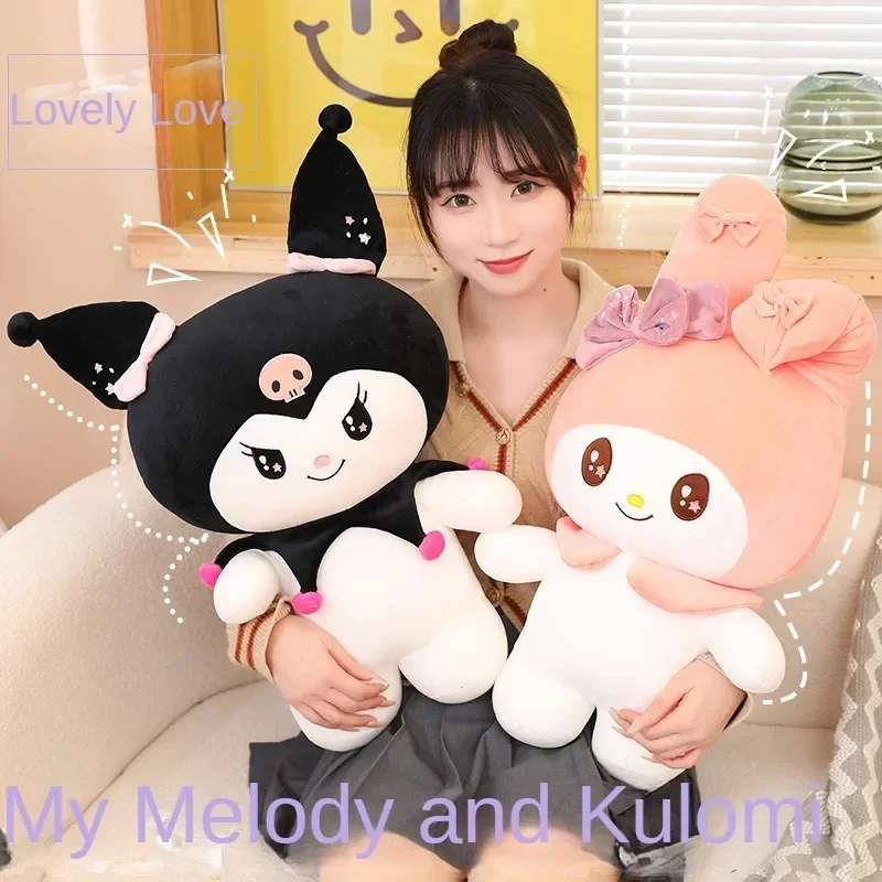 60cm Anime Sanrio Plush Doll Cute My Melody Toy Cartoon Kulomi Sleep Pillow - £29.63 GBP+