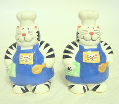 Cat Chef Salt &amp; Pepper Shakers Coco Dowley - £15.97 GBP