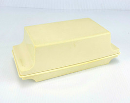 VINTAGE TUPPERWARE 1512-2 ALMOND DOUBLE 2 STICK BUTTER DISH / CONTAINER ... - £12.71 GBP
