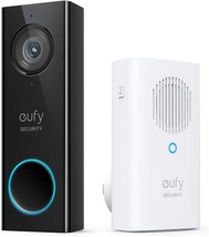 Eufy Security: Wi-Fi Video Doorbell, 2K Resolution, No Monthly Fees,, 30 Va. - £101.66 GBP