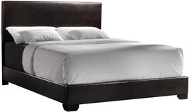 Coaster Home Furnishings Upholstered Bed, Dark Brown/Black - £291.83 GBP